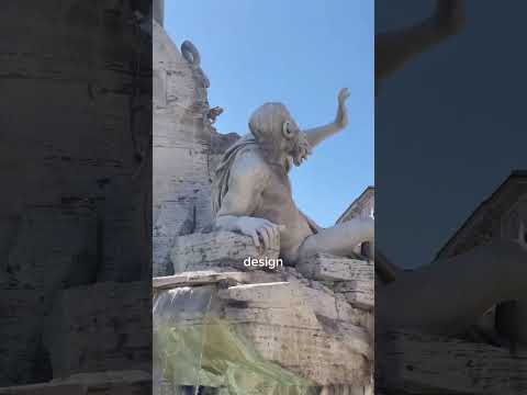 This petty artist feud can be found in Piazza Novana in Rome #bernini #borromini #girlandgallery