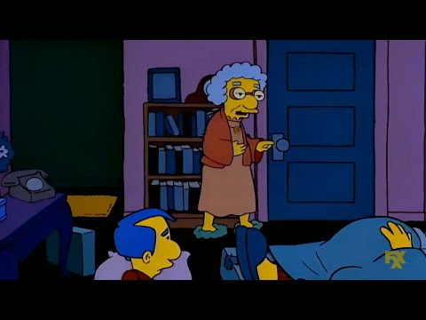 Cierra esa puerta que se mete el chiflon / Alf en forma de fichas - Los Simpson