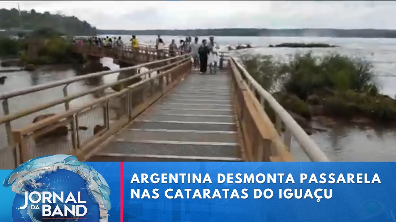 Argentina desmonta passarela nas Cataratas do Iguaçu | Jornal da Band