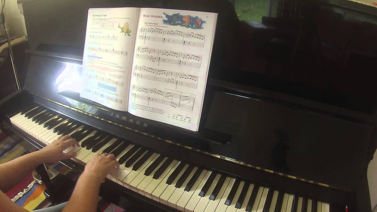 Blue Scales  |  Alfred's Basic Piano Library lesson book level 2