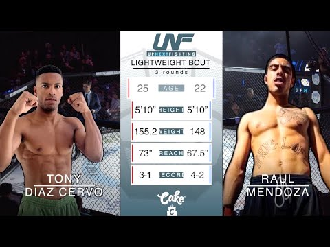 FULL BOUT: TONY DIAZ CERVO vs RAUL MENDOZA (Lightweight Bout) | Up Next Fighting 10