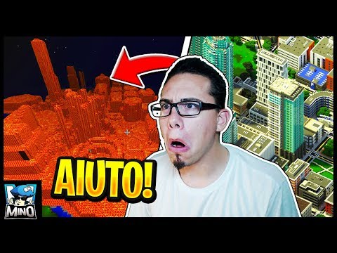 Mi hanno GRIFFATO il MONDO di MINECRAFT! *città distrutta* - DeliriumCraft Server Minecraft ITA