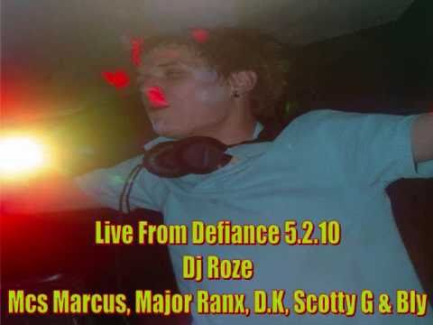 Dj Roze - Mcs Marcus D.K / Live From Defiance 5.2.10 Part 5 / Uprising Dizstruxshon
