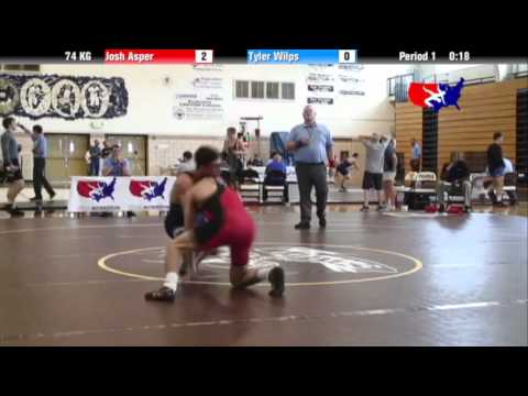 2012 Univ. WTT: 74 KG - Josh Asper (Terrapin WC) vs. Tyler Wilps (Pittsburgh WC)