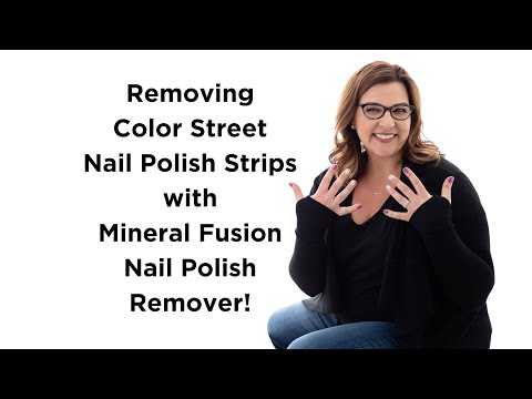 Removing Color Street Nail Polish Strips with Mineral...