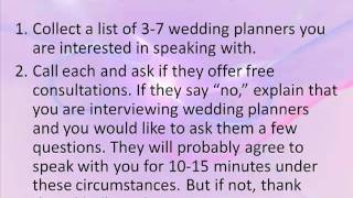 How to Interview a Wedding Planner
