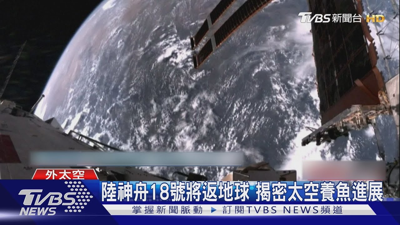 陸神舟18號將返地球 揭密太空養魚進展