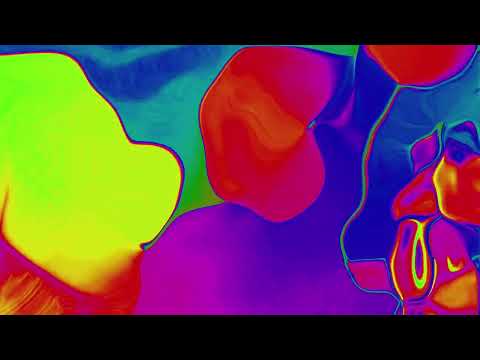 Psychedelic Colorful Ambient Waves - Trippy Rainbow colors Video Background Animation