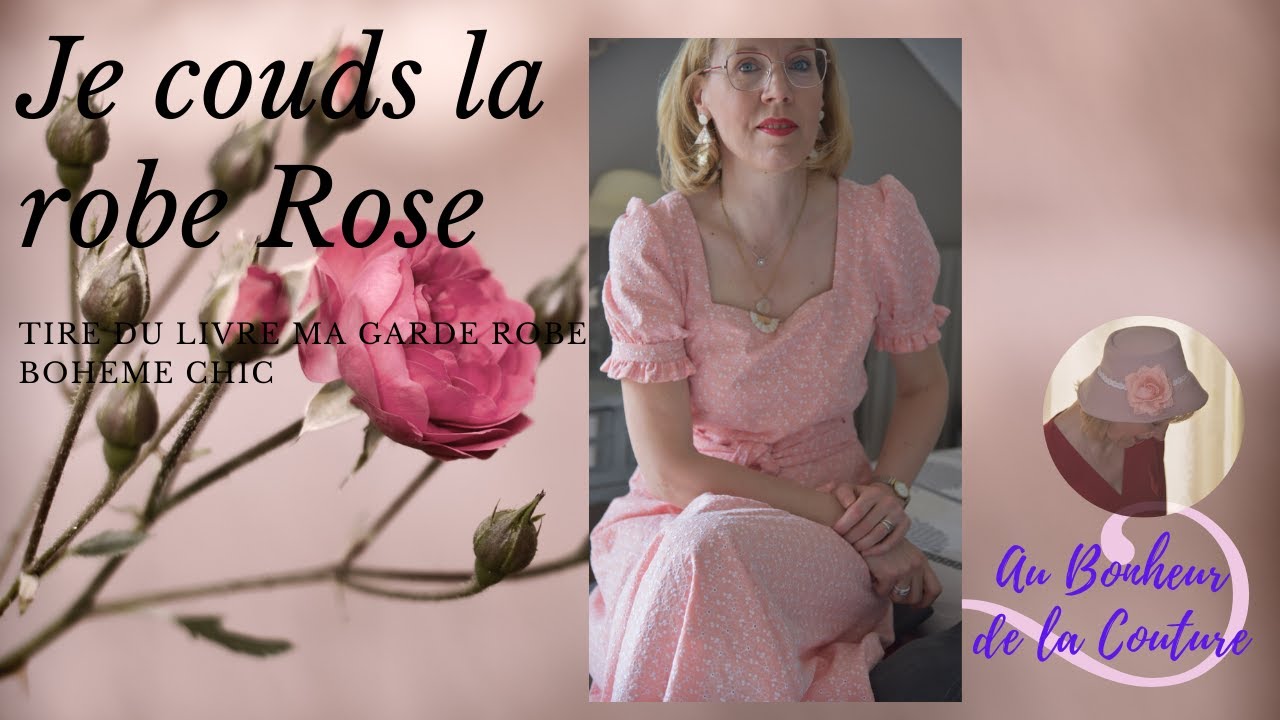 Je couds ma robe rose