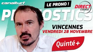 emission video des courses turf pmu du Vendredi 28 novembre 2025