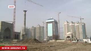 В Шали продолжается возведение мечети им. Рамзана Кадырова 
