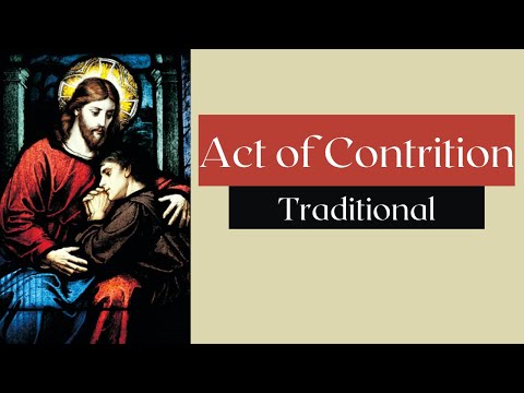 Act Of Contrition (Traditional) | Confession prayer
