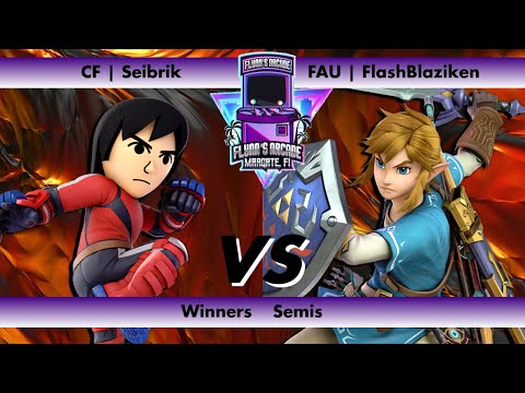 Flynn's Arcade 087 Winners Semis - CF | Seibrik (Mii Brawler) VS FAU FlashBlaziken (Link) SSBU