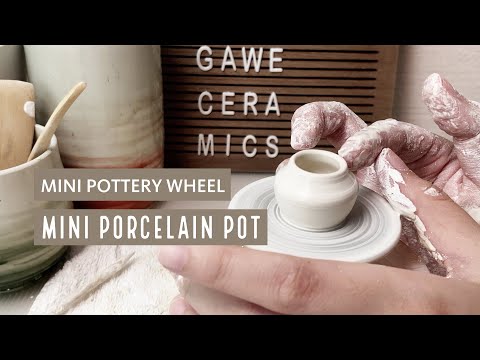 MINI POTTERY WHEEL : THROWING MINI PORCELAIN POT