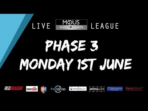 The MODUS ICONS OF DARTS LIVE LEAGUE - MONDAY 1ST JUNE