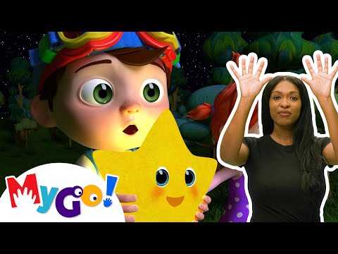 Twinkle Twinkle Little Star | MyGo! Sign Language For Kids | CoComelon - Nursery Rhymes | ASL