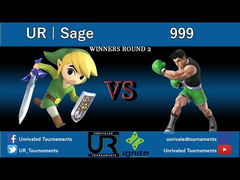 Ignition #15  WINNERS ROUND 2 - UR | Sage (Toon Link) vs 999 (Little Mac)
