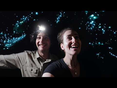 Exploramos GLOWWORM CAVES em Waitomo, Nova Zelândia!