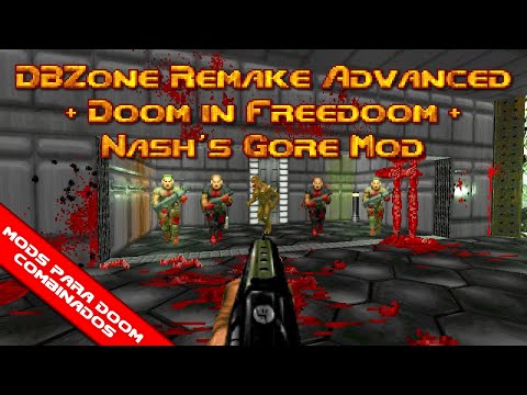 Doom in Freedoom + DOOM Barracks Zone Remake + Nash's Gore Mod [Combined Doom mod]