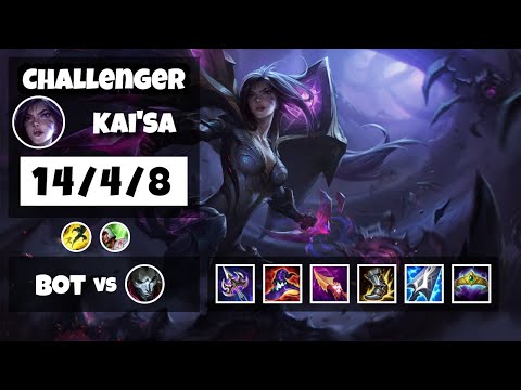 Kai'Sa vs Jhin BR Challenger BOT (14/4/8) - v12.1