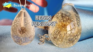 Easy DIY. Pendant from Dandelion and Resin / Resin Art