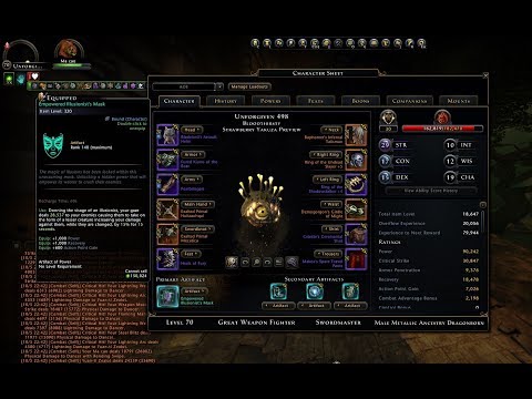 Neverwinter Mod 15 - New Artifacts Empowered Illusionist`s Mask Siegebreakers Banner Unforgiven GWF Video