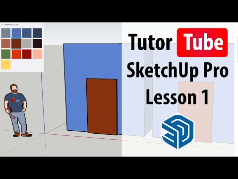 SketchUp Pro Lesson 1 Choosing Template while Starting SketchUp and Interface Tour