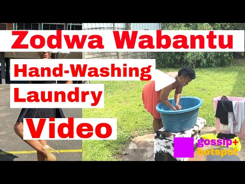 Zodwa Wabantu Share A Video Handwashing Her Laundry [Crazy]