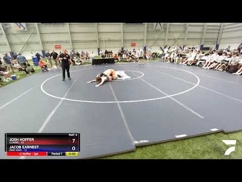 195 Lbs Round 1 (8 Team) - Josh Hoffer, Illinois Vs Jacob Earnest, Ohio Gray 3a18