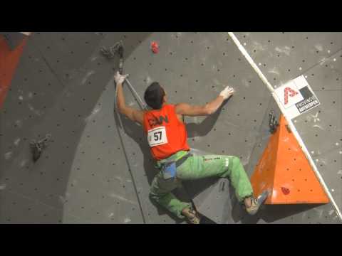 IFSC World Cup Puurs 2013 - Lead - Finals - Sean McColl