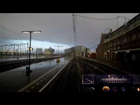 A train driver's view: Amsterdam CS - Rotterdam CS, SGM, 01-Oct-2016.