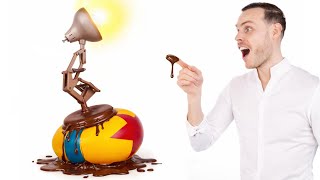 הכנתי מנורת שולחן משוקולד מתפקדת לחלוטין!