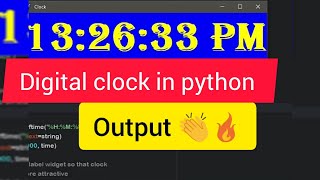 Download the video "Make a digital clock ⏰ in python|tkinter tutorial for beginners|"