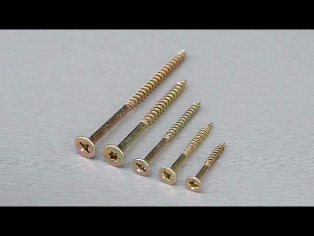 Vidéo teaser pour HELPMATE - Universalschrauben Senkkopf gelb passiviert