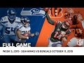 Bengals Big Comeback for OT Win vs. Seahawks (Week 5, 2015) | NFL Full Game