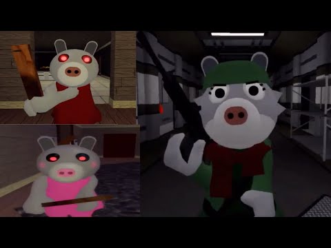 Piggy, Normal Daisy, Old Daisy and Fanmade Soldier Daisy comparison jumpscares