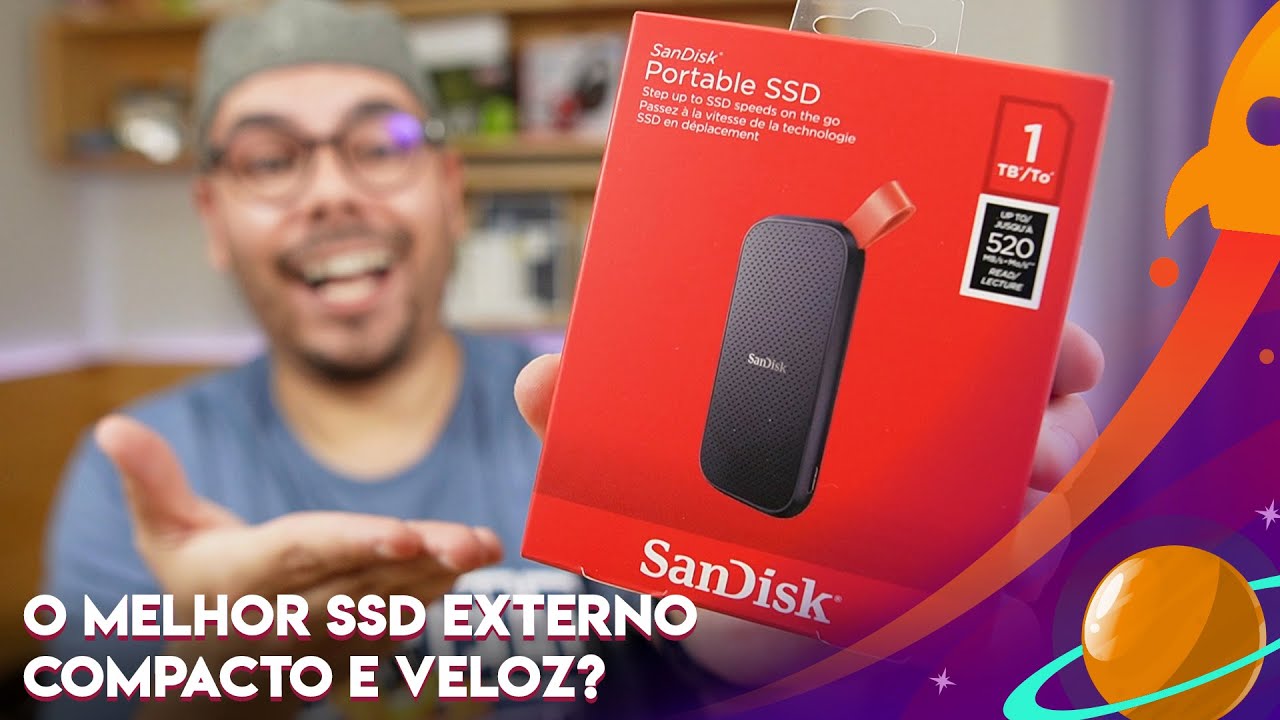 SSD EXTERNO SANDISK: O ARMAZENAMENTO EXTERNO MAIS COMPACTO E VELOZ QUE JÁ VI! (UNBOXING E TESTE)