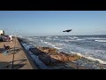 Welcome to Galveston, Texas Waving At Us! Beach closed