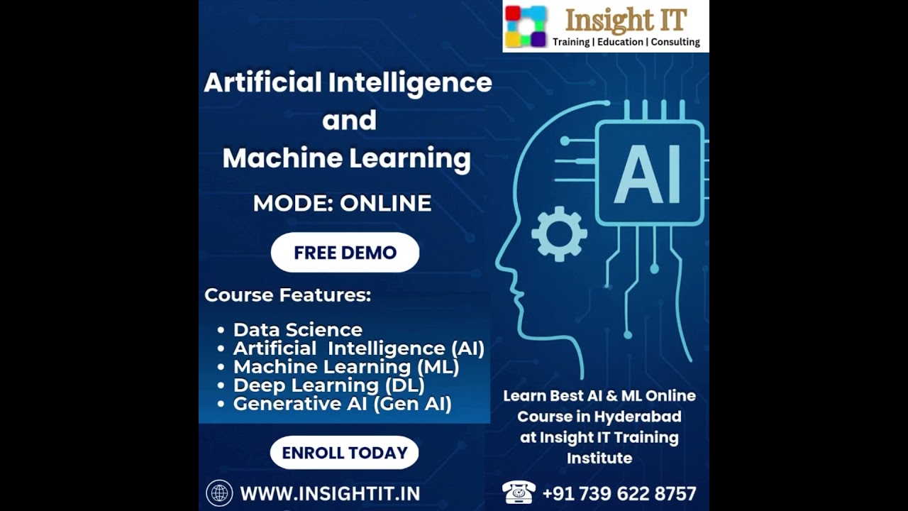 Artificial Intelligence & Machine Learning Training in Hyderabad #ai #machinelearning #pythonai #ml