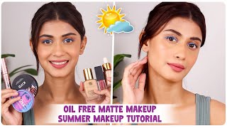 How To Create Flawless Makeup Look For Oily Skin 🧏🏻‍♀️ | Summer Makeup Tutorial 🌞 | Sush Dazzles
