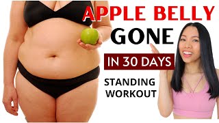 LOSE APPLE BELLY FAT in 30 day challenge🔥weight loss workout that works for beginners, 30 min🔥