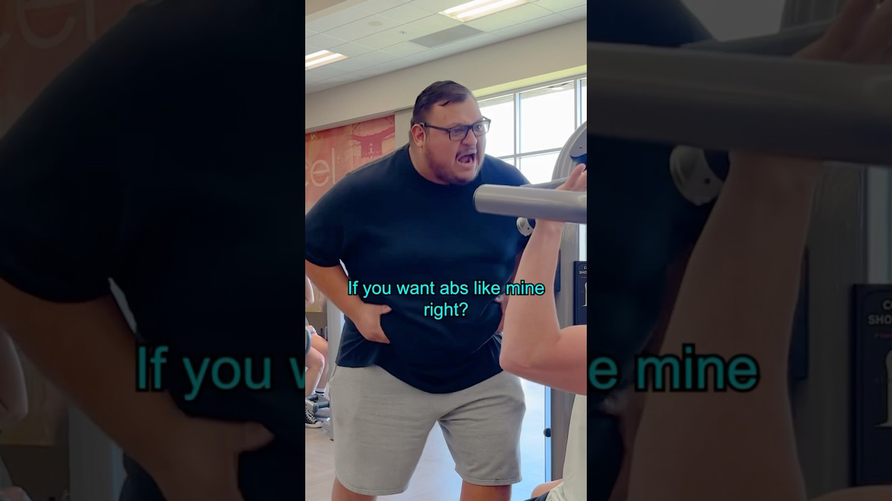 When gym trainers are fat… #shorts #funny #comedy #gym #gymlife #train #training