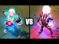 Faerie Court Ezreal vs Battle Academia Ezreal Skins Comparison (League of Legends)