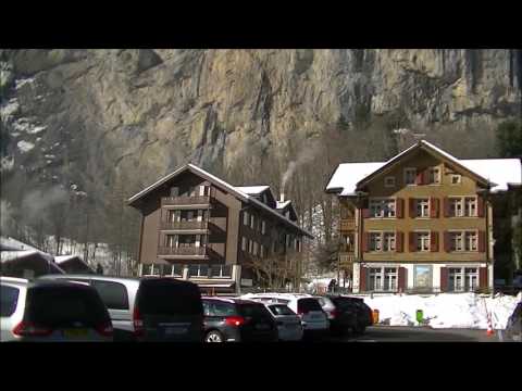 Beautiful sunny winter day in Switzerland.