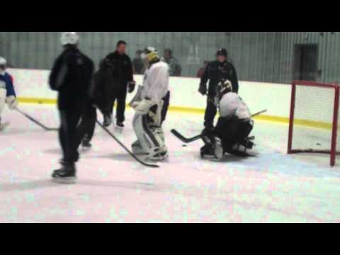 Screened Goalie Drill with Rick Wamsley