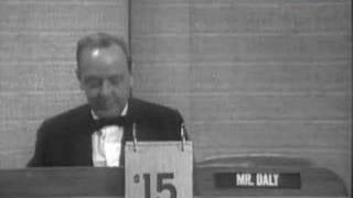 The final What's My Line? 1967 - John Daly as Mystery Guest