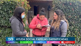 Ayuda social a familias damnificadas en San José de Apalta en Santa Cruz