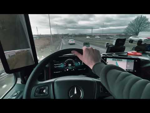 POV TRUCK DRIVING MERCEDES ACTROS 2563