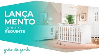 Quarto de Bebê Requinte com berço 3 em 1, cômoda e guarda-roupas - Grão de Gente
