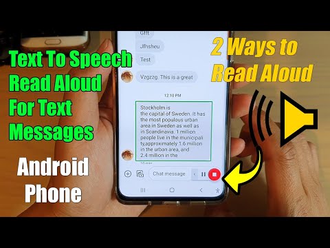 How to Set Text To Speech Read Aloud For Text Messages on Android 11 | 2021